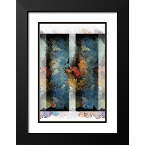 Illusion 2 Black Modern Wood Framed Art Print with Double Matting by Manlove, David