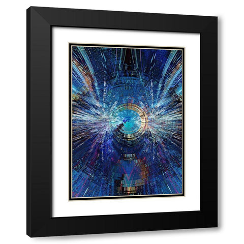 Bowmans Jupiter 2 Black Modern Wood Framed Art Print with Double Matting by Manlove, David