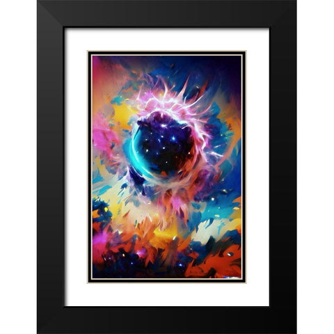 Black Sun Black Modern Wood Framed Art Print with Double Matting by Manlove, David