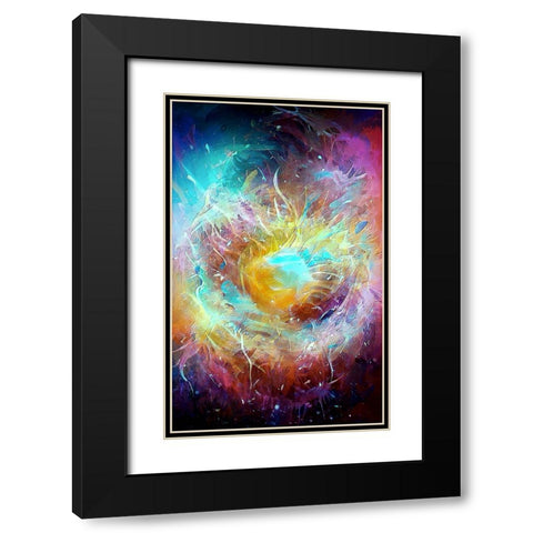Ai Astronomy 1 Black Modern Wood Framed Art Print with Double Matting by Manlove, David
