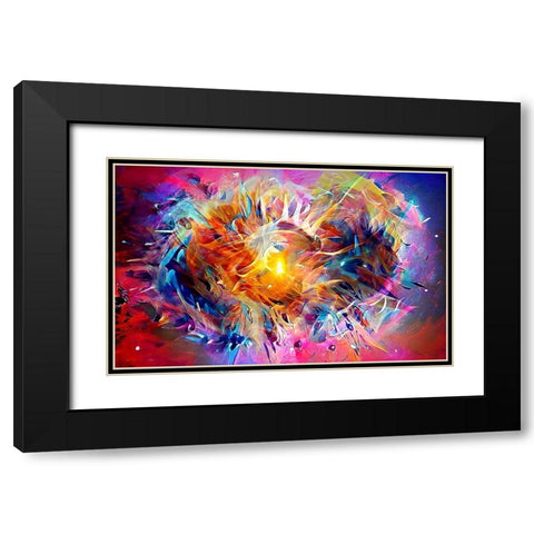 Ai Astronomy 2 Black Modern Wood Framed Art Print with Double Matting by Manlove, David