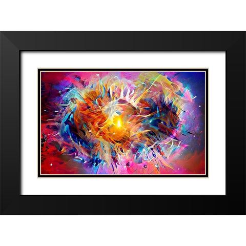Ai Astronomy 2 Black Modern Wood Framed Art Print with Double Matting by Manlove, David