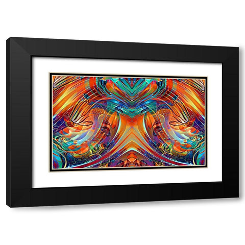 Glass Blower 3 Black Modern Wood Framed Art Print with Double Matting by Manlove, David