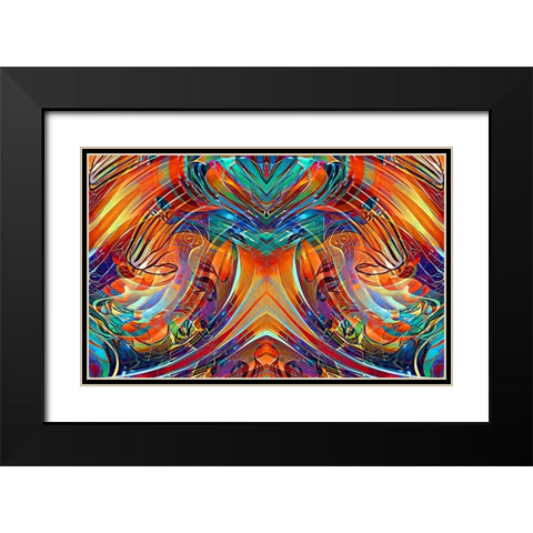Glass Blower 3 Black Modern Wood Framed Art Print with Double Matting by Manlove, David