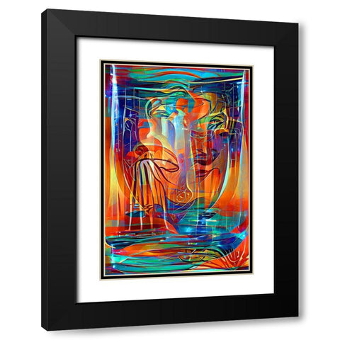 Holy Grail 3 Black Modern Wood Framed Art Print with Double Matting by Manlove, David