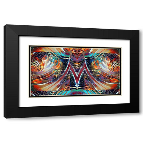 M2 Black Modern Wood Framed Art Print with Double Matting by Manlove, David