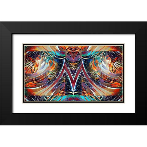 M2 Black Modern Wood Framed Art Print with Double Matting by Manlove, David