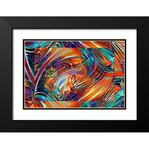 Musical Glass and Musical Glass 3 Black Modern Wood Framed Art Print with Double Matting by Manlove, David
