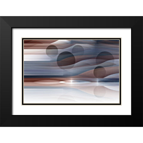 Alien Horizon 1 Black Modern Wood Framed Art Print with Double Matting by Manlove, David