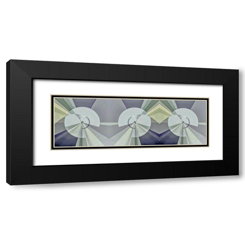 3 Tubes Black Modern Wood Framed Art Print with Double Matting by Manlove, David