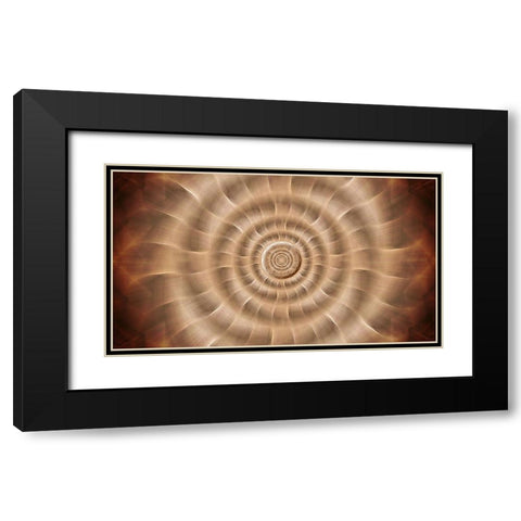 Fire Rotor Zoom Black Modern Wood Framed Art Print with Double Matting by Manlove, David
