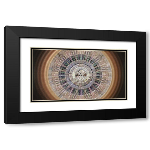 Gemstone Paradise 2 Black Modern Wood Framed Art Print with Double Matting by Manlove, David