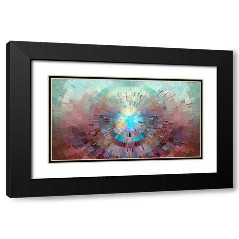 First Light 6 Black Modern Wood Framed Art Print with Double Matting by Manlove, David