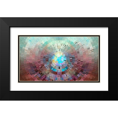 First Light 6 Black Modern Wood Framed Art Print with Double Matting by Manlove, David