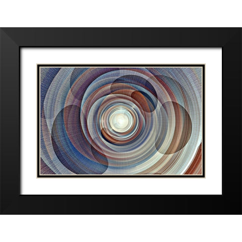 Lava Lamp 2 cbs Black Modern Wood Framed Art Print with Double Matting by Manlove, David