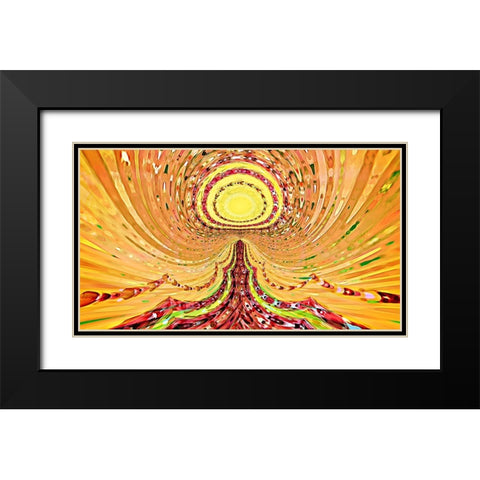 The Path To Enlightenment Black Modern Wood Framed Art Print with Double Matting by Manlove, David