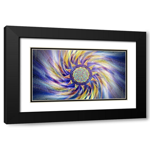 Z Pearl Black Modern Wood Framed Art Print with Double Matting by Manlove, David
