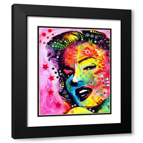 Marilyn 2 Black Modern Wood Framed Art Print with Double Matting by Dean Russo Collection