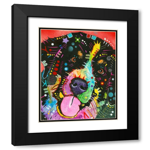 Saint Black Modern Wood Framed Art Print with Double Matting by Dean Russo Collection