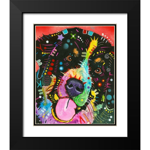 Saint Black Modern Wood Framed Art Print with Double Matting by Dean Russo Collection
