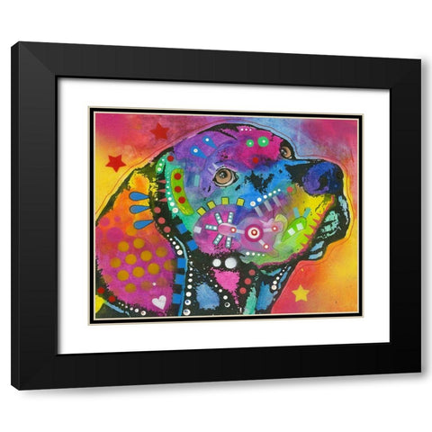 Psychedelic Lab Black Modern Wood Framed Art Print with Double Matting by Dean Russo Collection