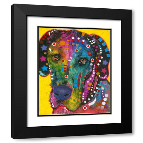 The Beggar  Black Modern Wood Framed Art Print with Double Matting by Dean Russo Collection
