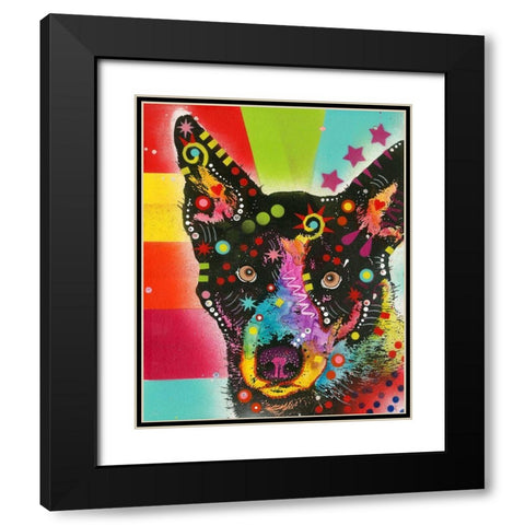 Now? Black Modern Wood Framed Art Print with Double Matting by Dean Russo Collection