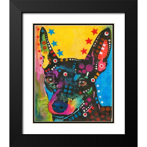 Portrait of a Pup Black Modern Wood Framed Art Print with Double Matting by Dean Russo Collection