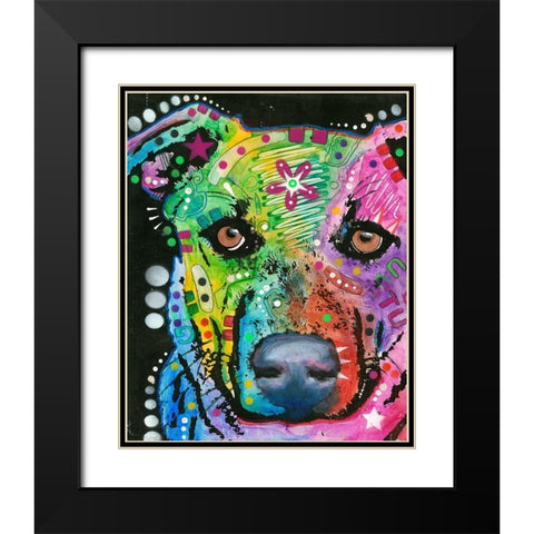 I didnâ€™t Do it Black Modern Wood Framed Art Print with Double Matting by Dean Russo Collection