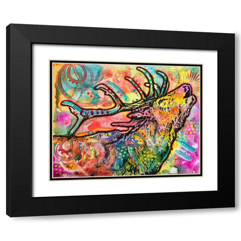 Call of the wild Black Modern Wood Framed Art Print with Double Matting by Dean Russo Collection