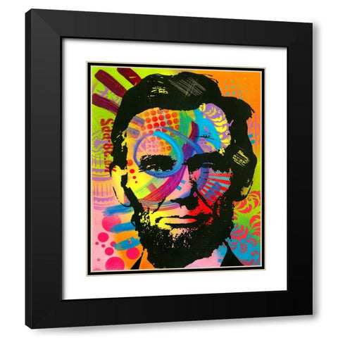 Abraham Lincoln yeah bro Black Modern Wood Framed Art Print with Double Matting by Dean Russo Collection