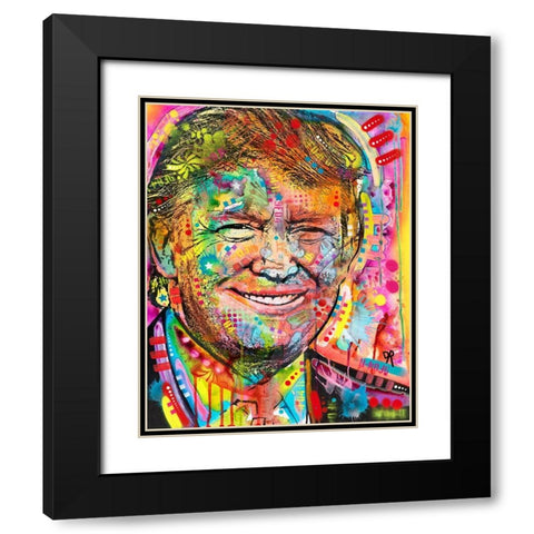 Trump Black Modern Wood Framed Art Print with Double Matting by Dean Russo Collection