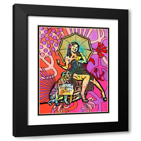 Pinup for Pitbulls Black Modern Wood Framed Art Print with Double Matting by Dean Russo Collection