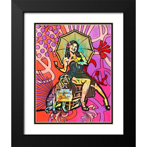 Pinup for Pitbulls Black Modern Wood Framed Art Print with Double Matting by Dean Russo Collection