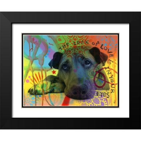 The Look of Love Black Modern Wood Framed Art Print with Double Matting by Dean Russo Collection