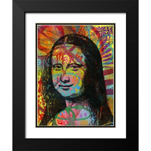Monas Portrait Black Modern Wood Framed Art Print with Double Matting by Dean Russo Collection