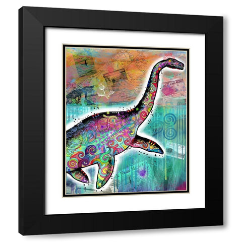 Nessie Black Modern Wood Framed Art Print with Double Matting by Dean Russo Collection