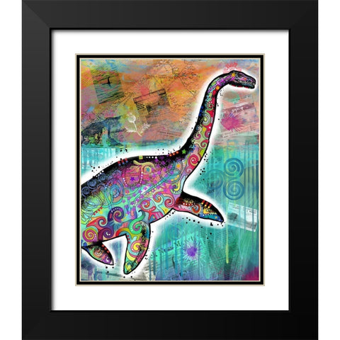 Nessie Black Modern Wood Framed Art Print with Double Matting by Dean Russo Collection