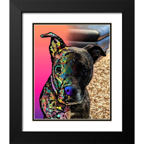 Julie Reed_Shiloh Black Modern Wood Framed Art Print with Double Matting by Dean Russo Collection