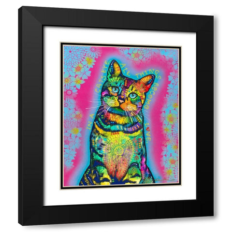 All Things Become Love Black Modern Wood Framed Art Print with Double Matting by Dean Russo Collection