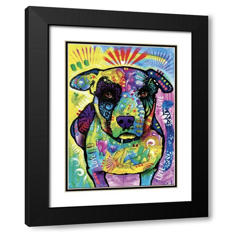 Lucky Black Modern Wood Framed Art Print with Double Matting by Dean Russo Collection
