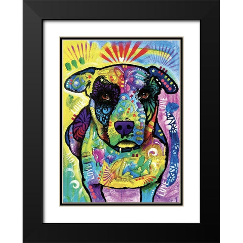 Lucky Black Modern Wood Framed Art Print with Double Matting by Dean Russo Collection