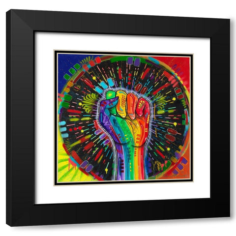 The Power of Unity Black Modern Wood Framed Art Print with Double Matting by Dean Russo Collection
