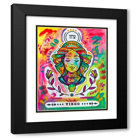 Virgo Black Modern Wood Framed Art Print with Double Matting by Dean Russo Collection