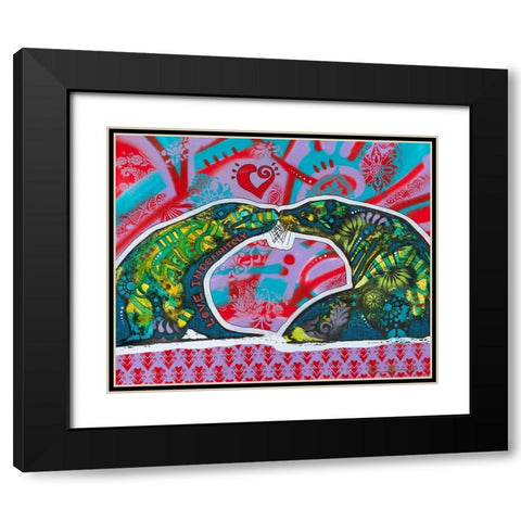 Love Indefinitely Black Modern Wood Framed Art Print with Double Matting by Dean Russo Collection