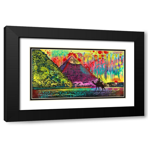 Sunset at Cheops Black Modern Wood Framed Art Print with Double Matting by Dean Russo Collection