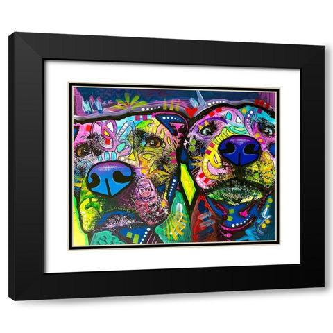 Double Trouble Black Modern Wood Framed Art Print with Double Matting by Dean Russo Collection