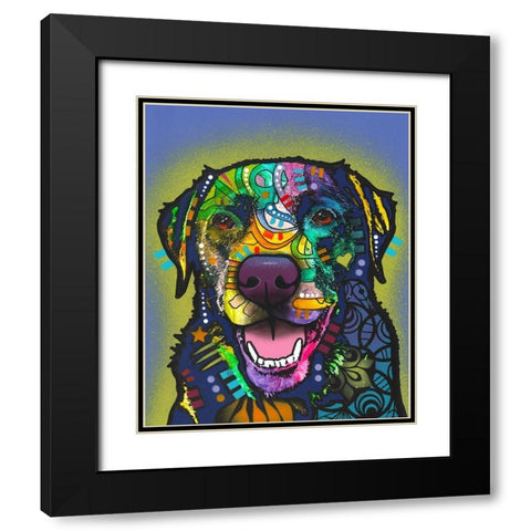 Trust Black Modern Wood Framed Art Print with Double Matting by Dean Russo Collection