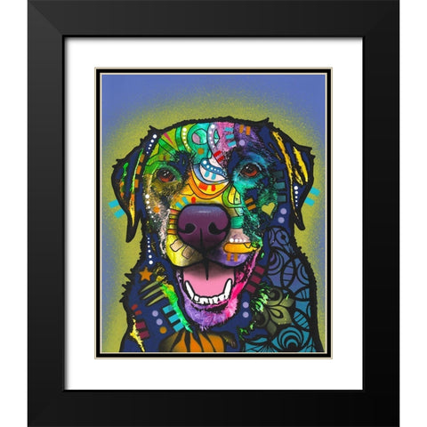 Trust Black Modern Wood Framed Art Print with Double Matting by Dean Russo Collection