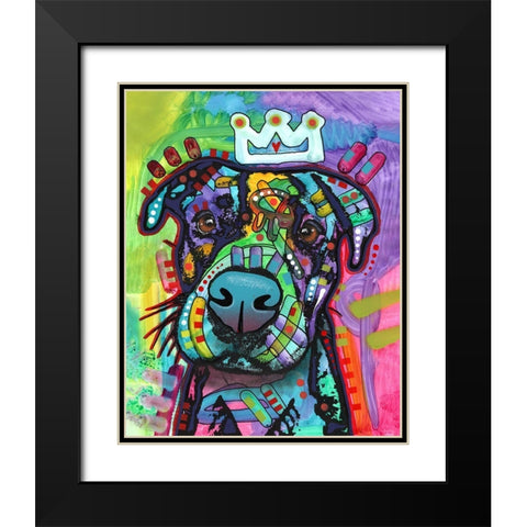 Big Mush Black Modern Wood Framed Art Print with Double Matting by Dean Russo Collection